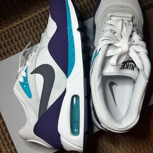 Nike Air Max Sneakers in White and Purple 7.5 NWOT